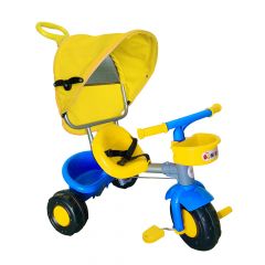 ყვითელი ბავშვის ველოსიპედი