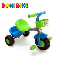 ბავშვის მწვანე ველოსიპედი