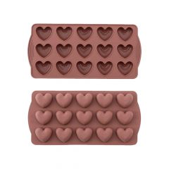 ყინულის და შოკოლადის ფორმა გულები, სილიკონის SL009 FLORA
