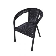მოწნული სკამი PE-006 (მუქი ყავისფერი)