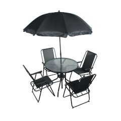მაგიდა 4 სკამით + ქოლგა (SA1706)