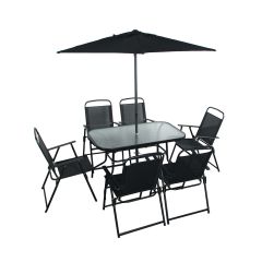 მაგიდა 6 სკამით + ქოლგა (SA1708)