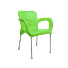 პლასტმასის სკამი მეტალის ფეხზე SULTAN PLASTIC CHAIR SAND1067