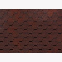 შინგლი ექვსკუთხა, წითელი ECO ROOF HEXAGONAL RED
