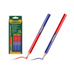 სადურგლო ფანქარი 12Pcs/Set (ლურჯი/წითელი) JDMQ2512 JADEVER