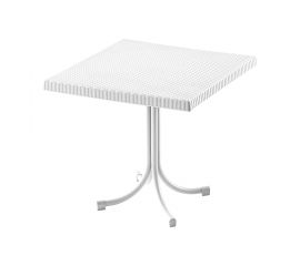 პლასტმასის მაგიდა მოწნული 80*80 PALMIYE CT063 თეთრი