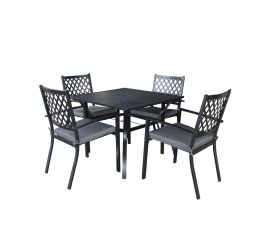 მეტალის მაგიდა 4 სკამით (SA5143)