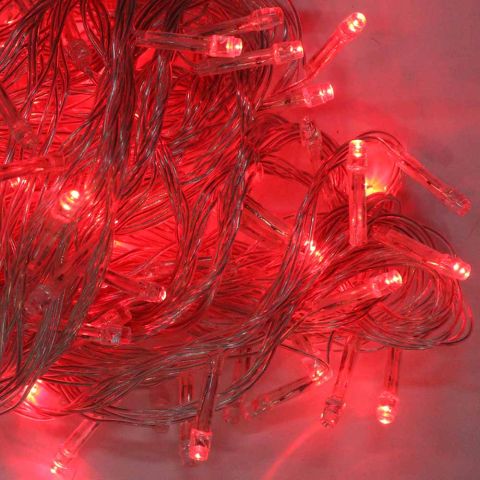 Новогодний светильник, 100LED красный, 9м - YIWU - фото 2