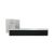 სახელური კარის "Sula" DIY MH-48-S6 SC/BL matte chrome/black