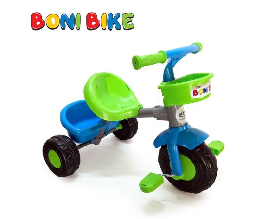 ბავშვის მწვანე ველოსიპედი