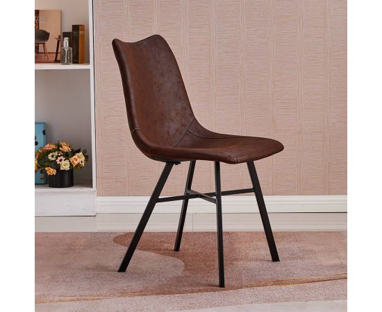 სკამი მისაღების XS-2782 (UF970-09) ყავისფერი