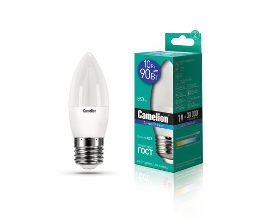 ლედ ნათურა ეკონომიური LED10-C35/865/E27 10ვტ