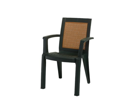 პლასტმასის სკამი MIMOZA CT006 მუქი მწვანე