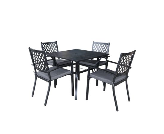 მეტალის მაგიდა 4 სკამით (SA5143)