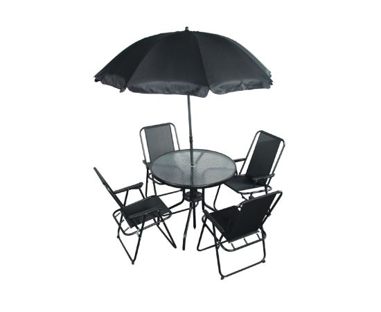 მაგიდა 4 სკამით + ქოლგა (SA1706)