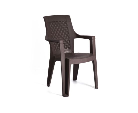 პლასტმასის სკამი POYRAZ PLASTIC CHAIR SAND1111 ყავისფერი