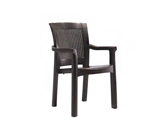 პლასტმასის სკამი ELEGANCE PLASTIC CHAIR SAND0893 ყავისფერი