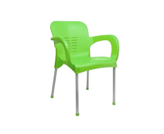 პლასტმასის სკამი მეტალის ფეხზე SULTAN PLASTIC CHAIR SAND1067