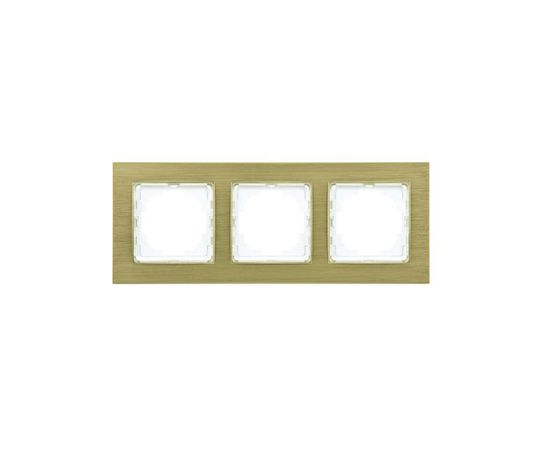 ალუმინის სამიანი ჩარჩო alegra gold - 25AN0093
