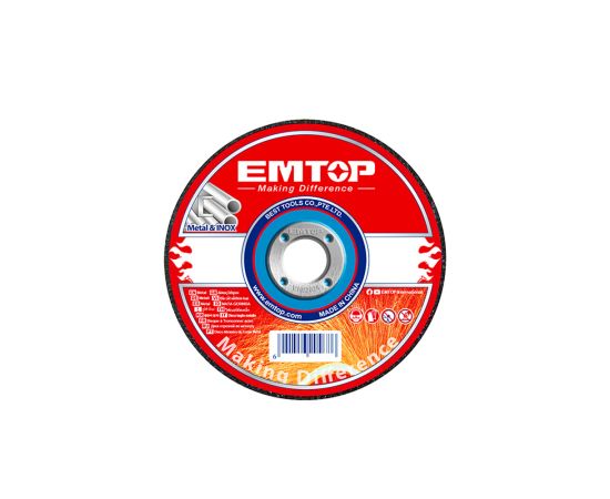 აბრაზიული მეტალის საჭრელი დისკი 115x1.2მმ Emtop-EACD121151