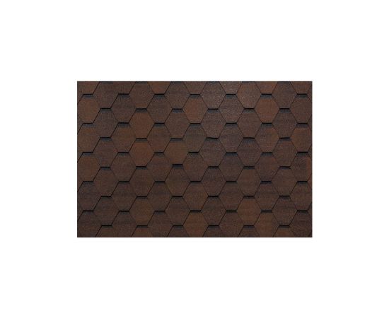 შინგლი ექვსკუთხა ყავისფერი Eco Roof Hexagonal