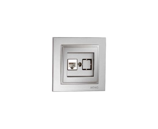 როზეტი ინტერნეტის CAT6 DESPINA Silver - 102-212105-125
