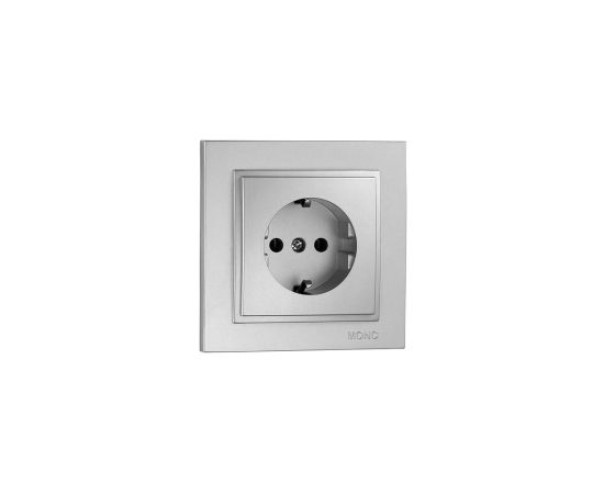როზეტი ერთიანი დამიწებით DESPINA Silver - 102-212121-117
