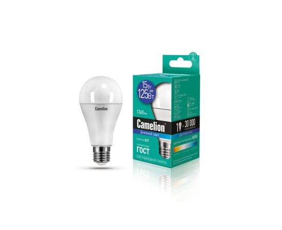 ლედ ნათურა ეკონომიური LED15-A60/865/E27 15ვტ