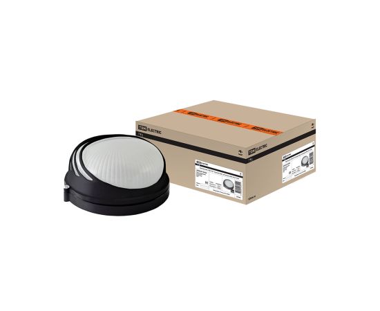 სანათი შავი, მრგვალი 60 ვტ IP54 SQ0303-0052 TDM