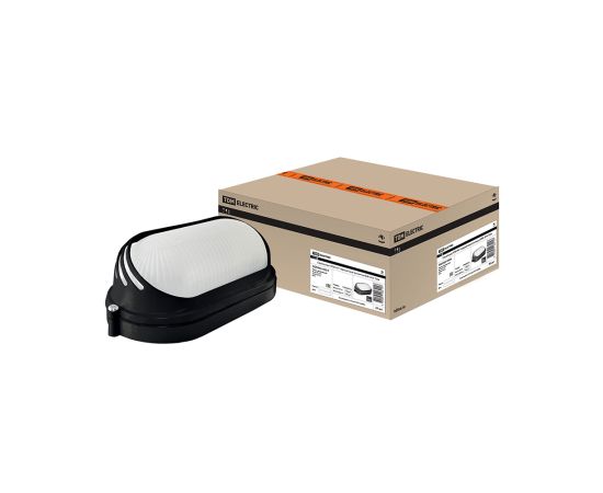 სანათი შავი, ოვალური 60 ვტ IP54 SQ0303-0054 TDM