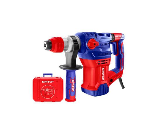 სადემონტაჟო ჩაქუჩი SDS-Plus 1500ვტ 5.5ჯ Emtop-ERHRP1502