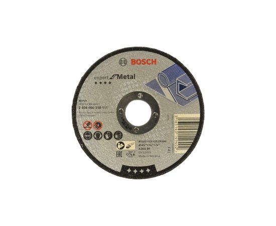 მეტალის საჭრელი დისკი 115*22მმ BOSCH