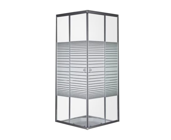 კაბინა SW- 824S 800*800*1950 cm ოთხკუთხედი, საშხაპე ძირით